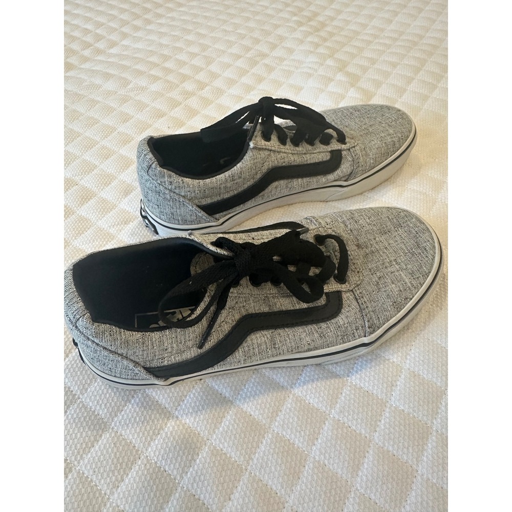 Vans Ward Low Top Gray Heather Jersey Skate Shoes Kids Youth Size 2.0 500714